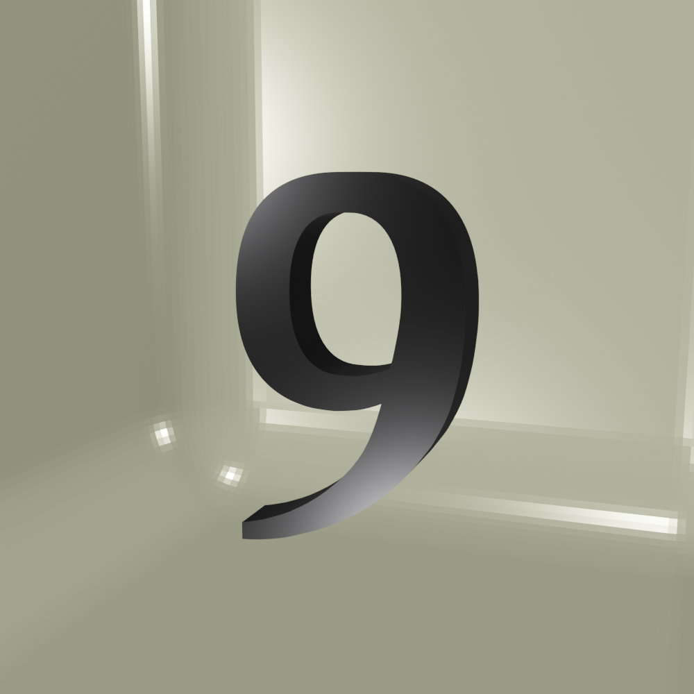 Numéro de maison, planque numérotée N°9 (STL)