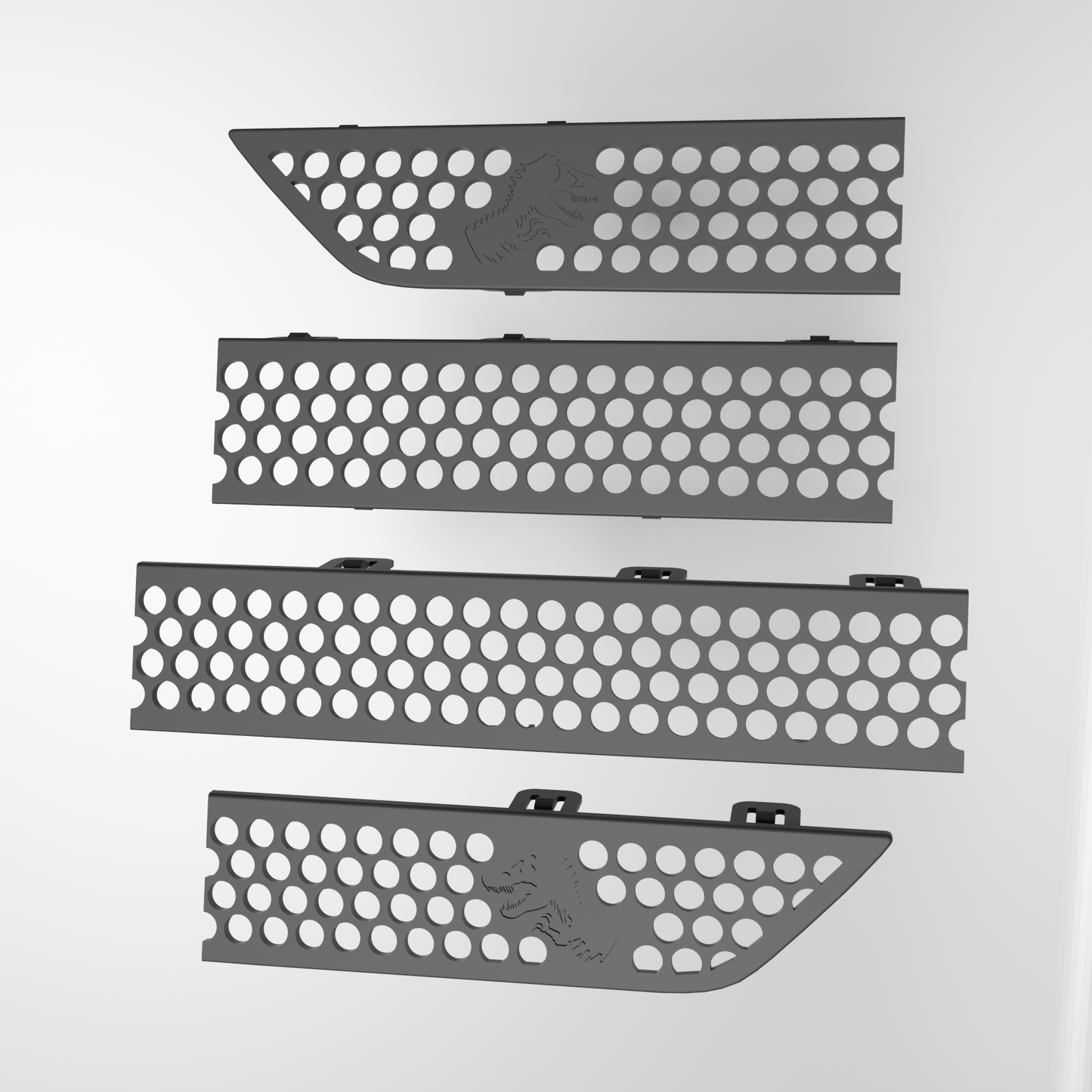 Grille logo T-rex pour Mercedes-Benz Classe ML (W163) A1638851581 / 1638851581 (STL)