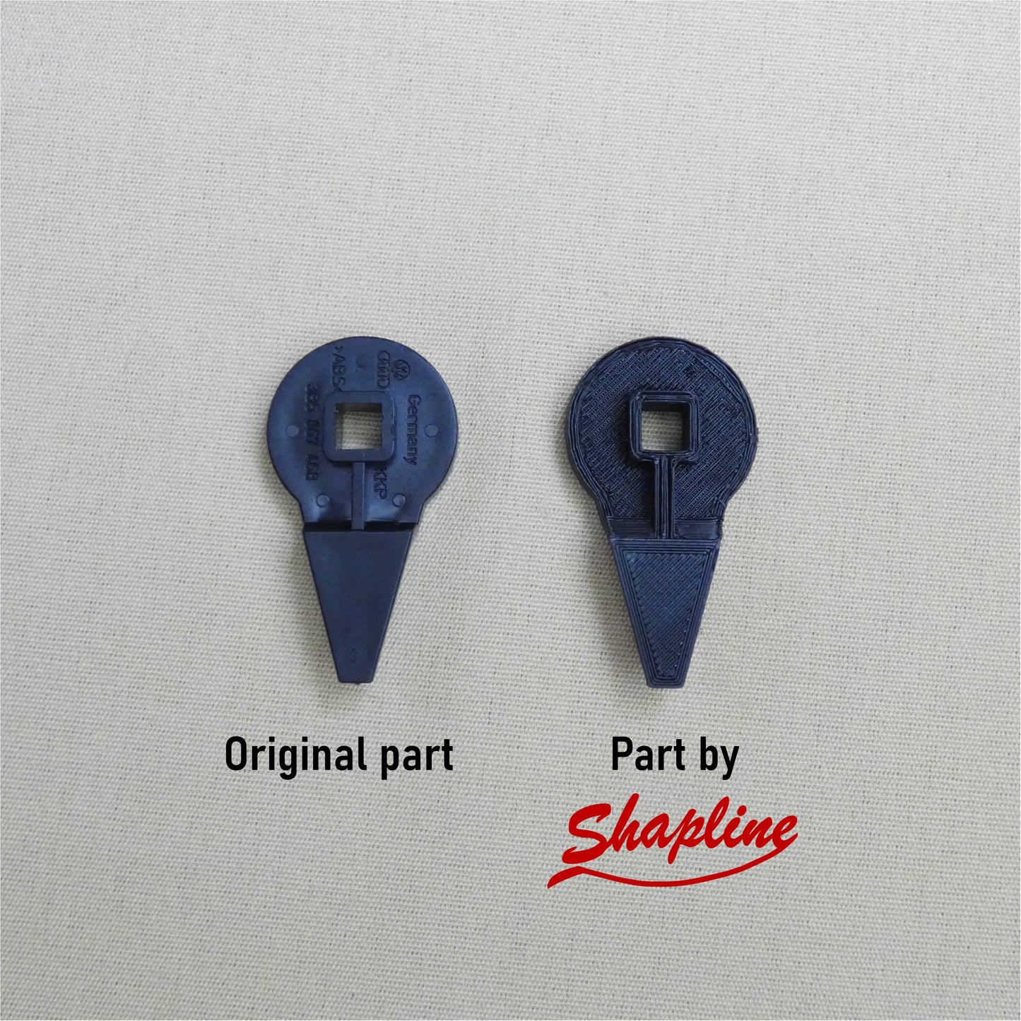 Languette et loquet de verrouillage pour compartiment automobile (STL)