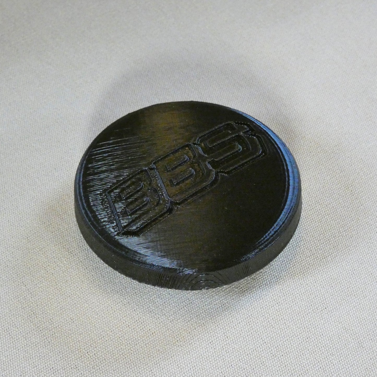 Capuchon de centre de roue badgé BBS 70mm (STL)