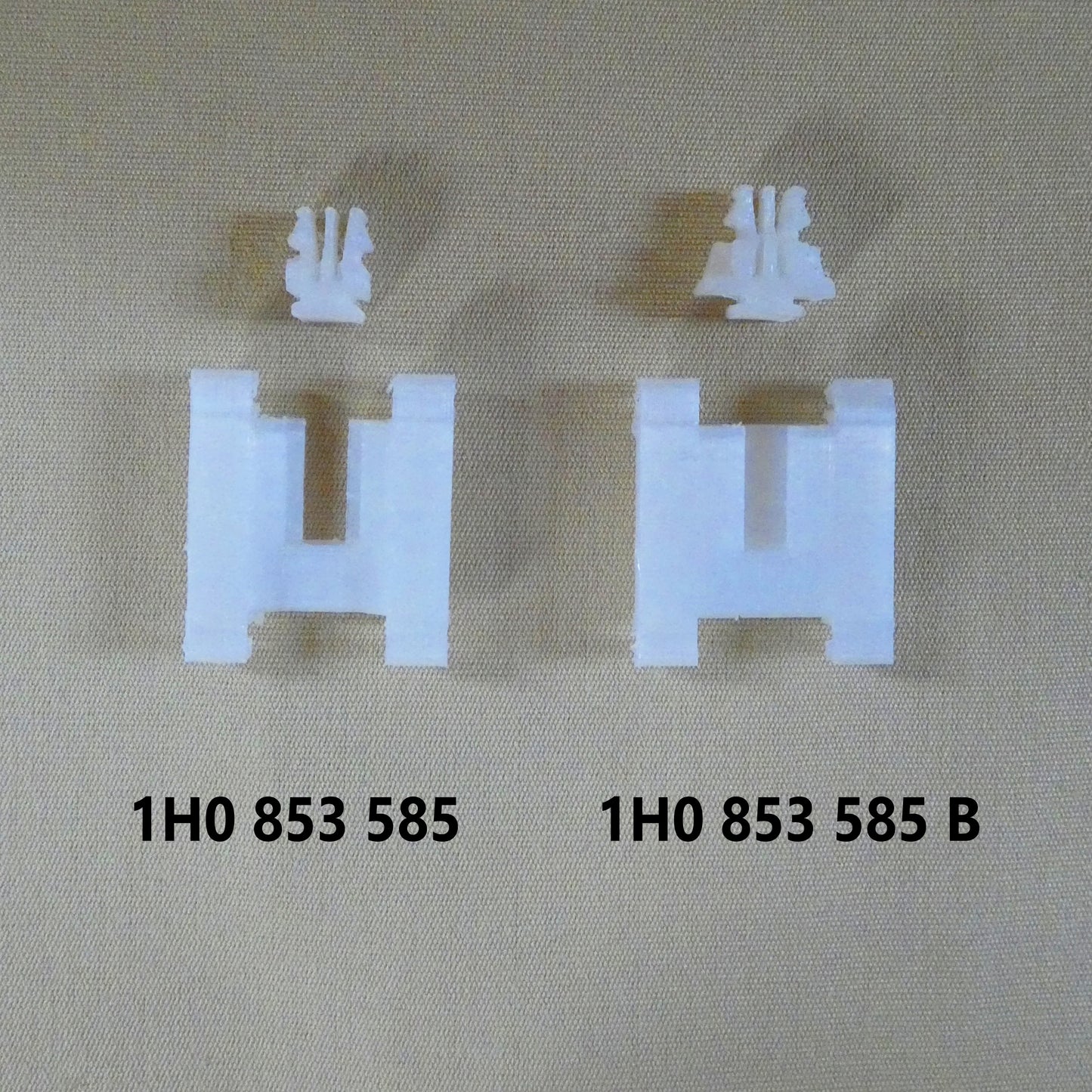 Agrafes et embouts pour moulures latérales de carrosserie 1H0853585 / 1H0853585B (STL)