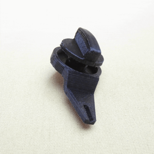 Locking tongue and spare tire compartment cover latch (STL)