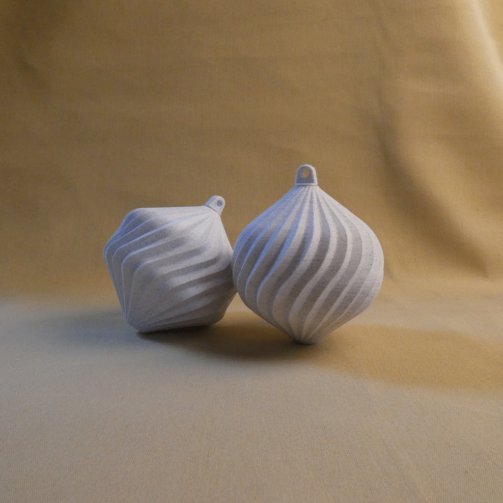 Boules de Noël "Boule de crème" (STL)