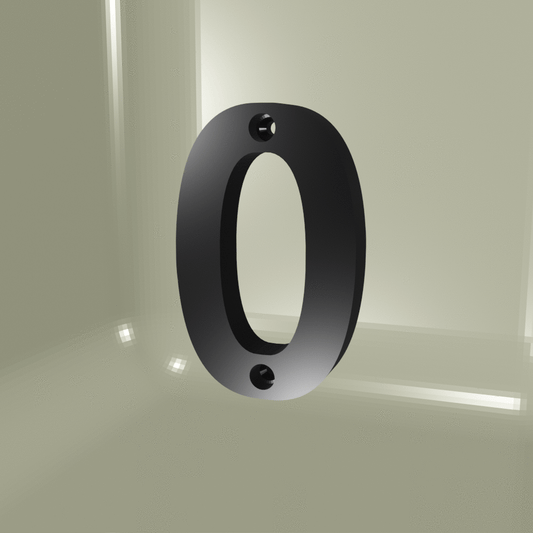 House number, numbered plate No. 0 (STL)