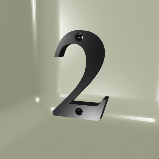 House number, numbered plate No. 2 (STL)