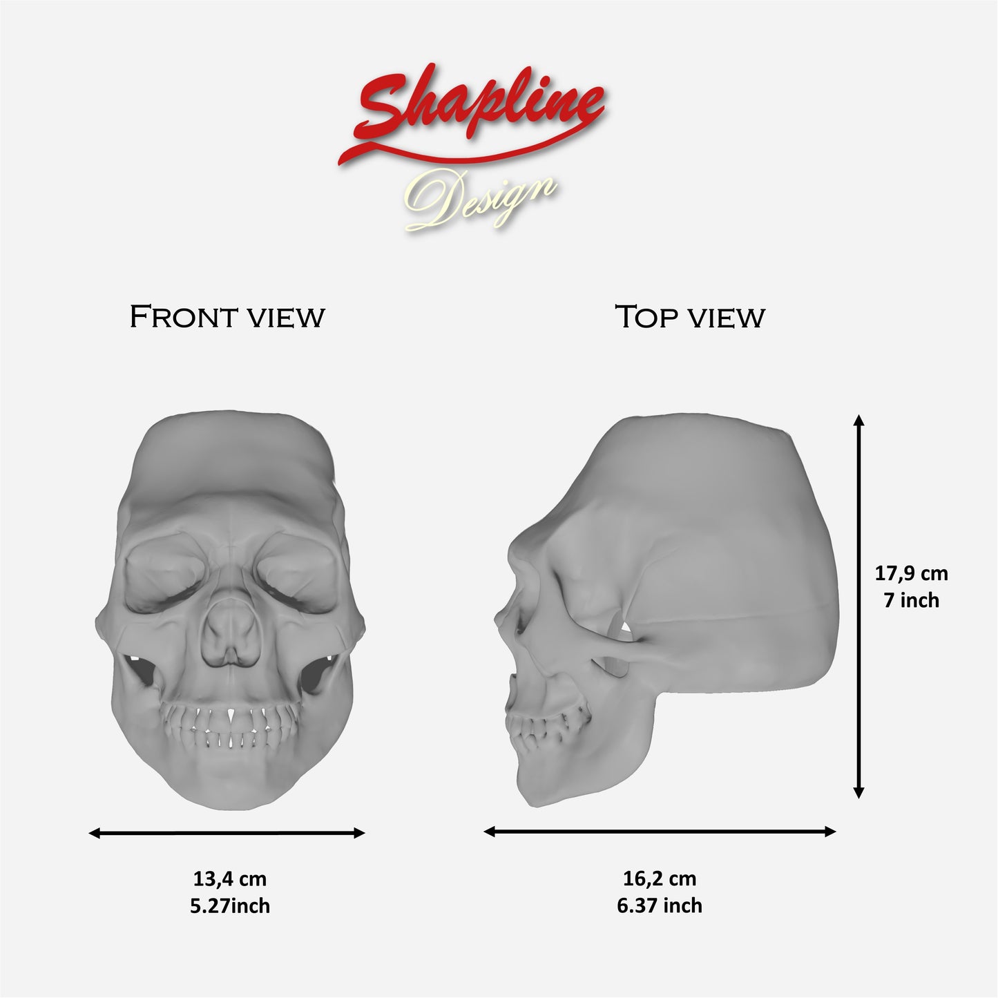 Couvercle tête de mort pour godet de peinture SATA 600ml