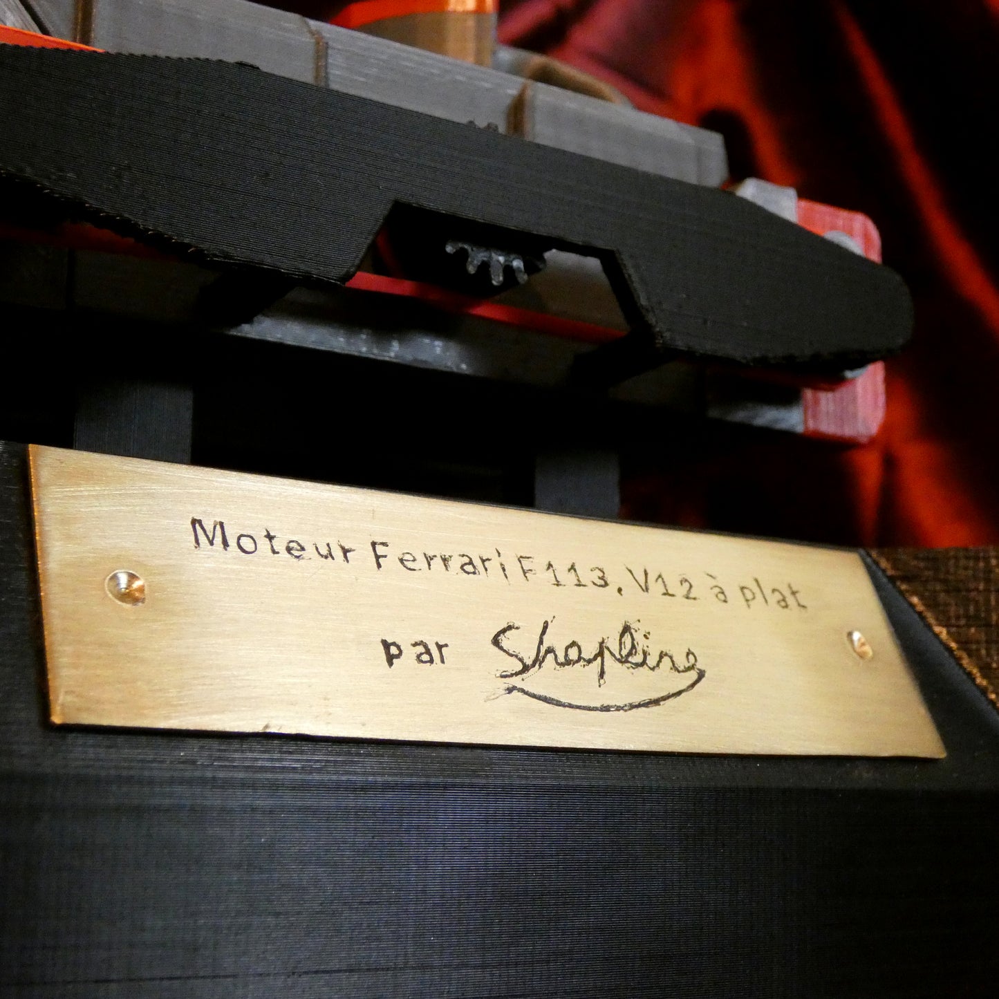 Moteur Ferrari F113 Testarossa (STL)