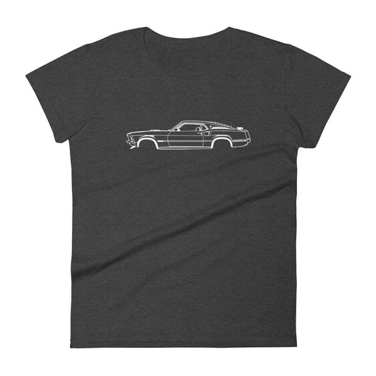 T-shirt femme Manches Courtes Ford Mustang Mach 1 mk1