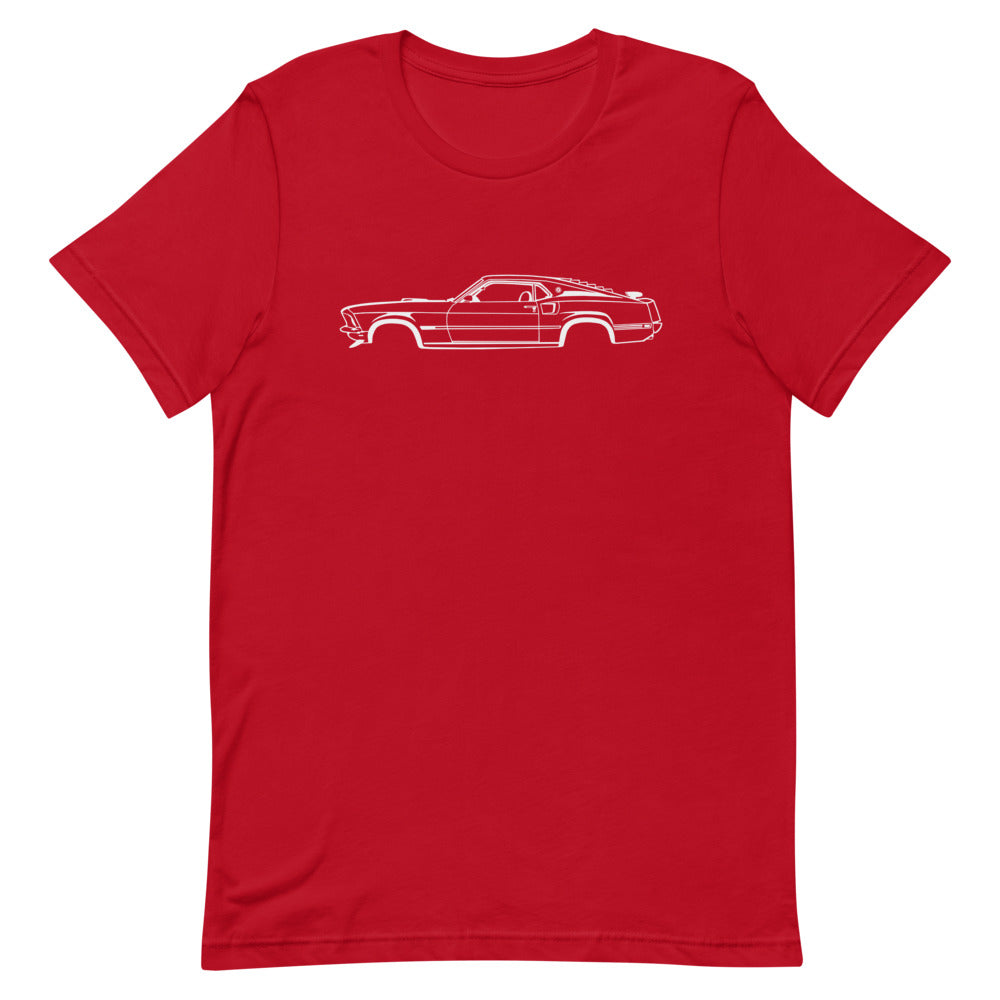 T-shirt Homme Manches Courtes Ford Mustang Mach 1 mk1