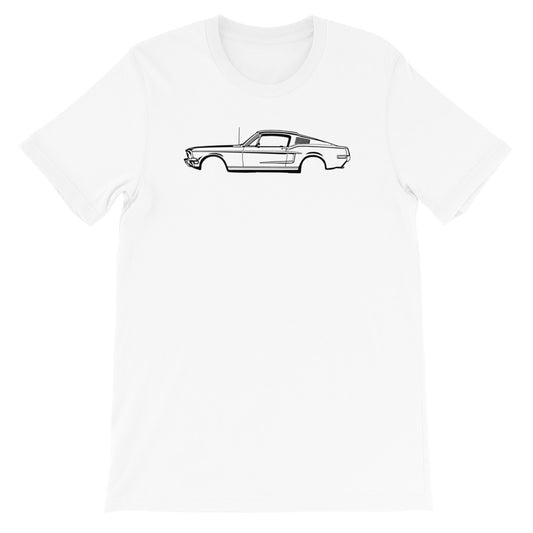 T-shirt Homme Manches Courtes Ford Mustang mk1