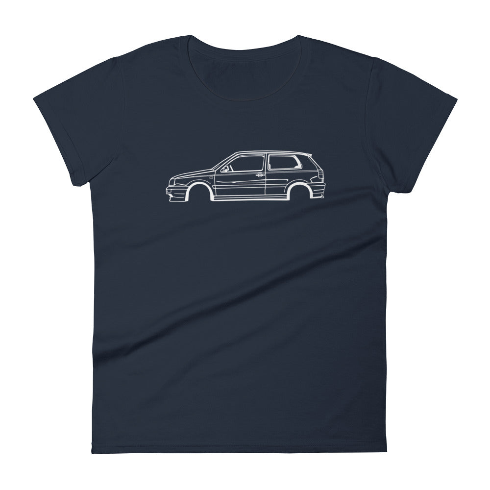 T-shirt femme Manches Courtes Volkswagen Golf mk3