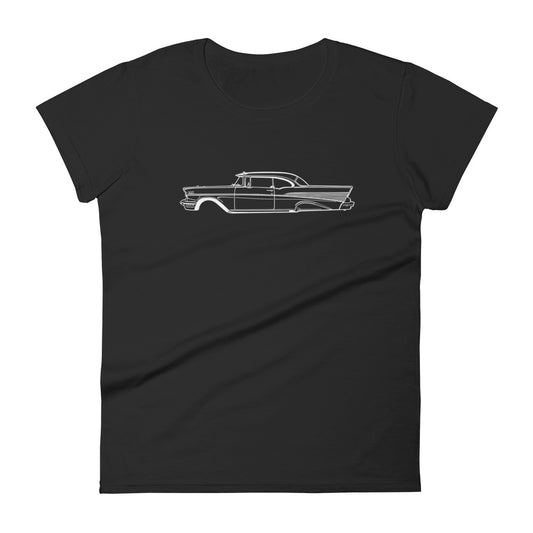 T-shirt femme Manches Courtes Chevrolet Bel Air mk2