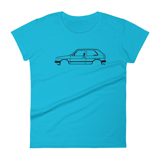 Volkswagen Golf mk2 Women's Short Sleeve T-shirt