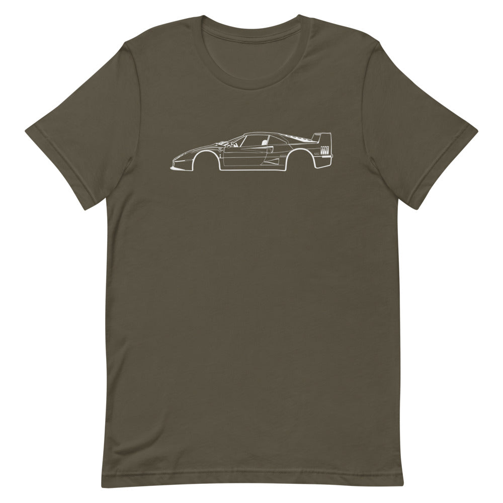 T-shirt Homme Manches Courtes Ferrari F40