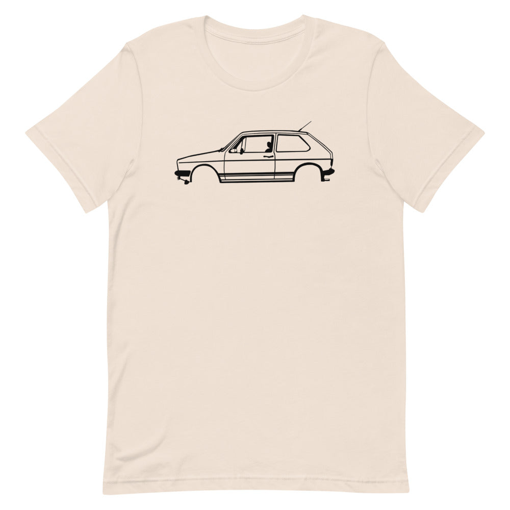 T-shirt Homme Manches Courtes Volkswagen Golf mk1