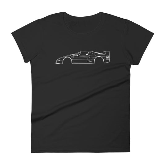T-shirt femme Manches Courtes Ferrari F40