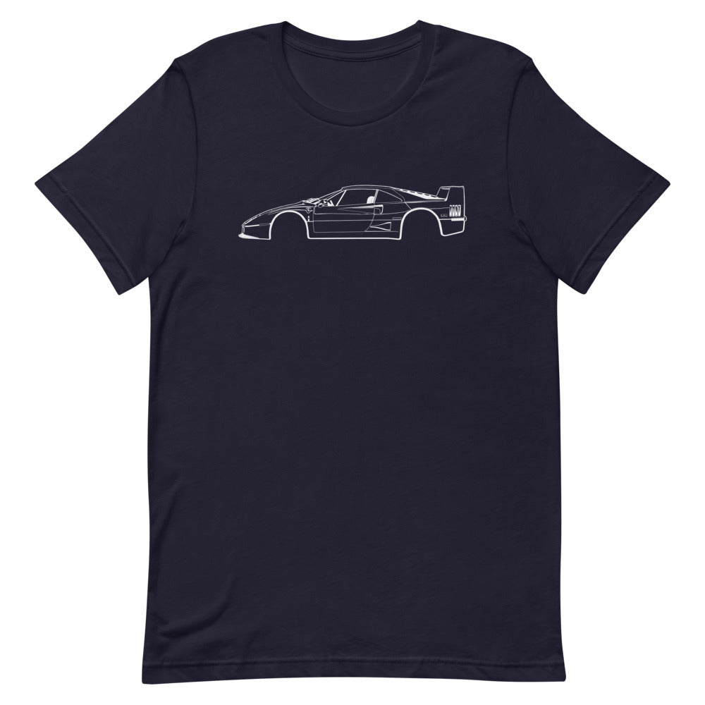 T-shirt Homme Manches Courtes Ferrari F40