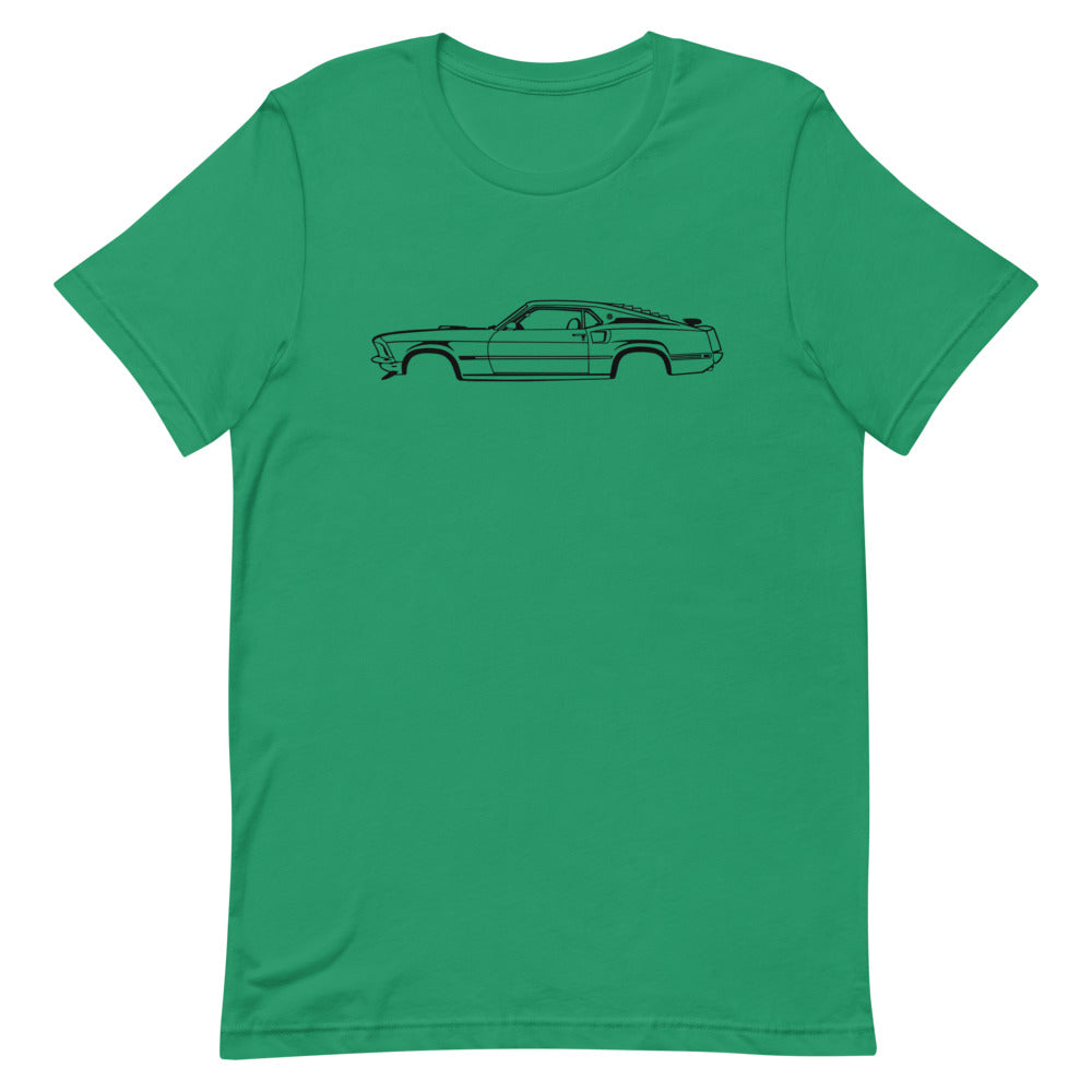 T-shirt Homme Manches Courtes Ford Mustang Mach 1 mk1