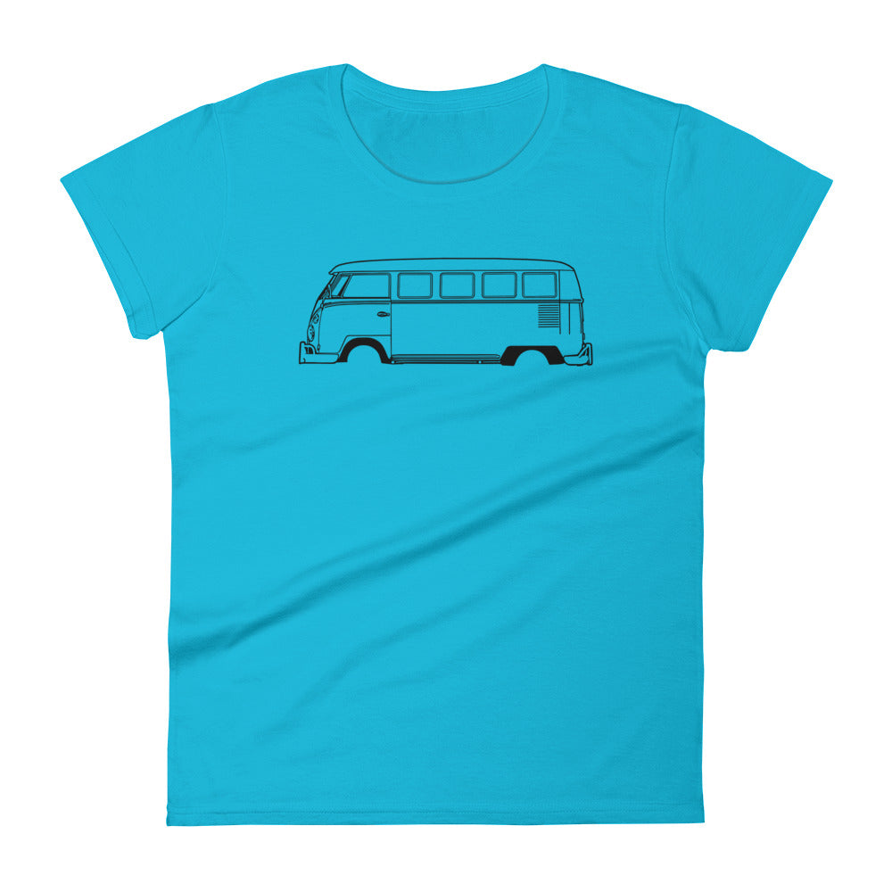T-shirt femme Manches Courtes Volkswagen Combi T1