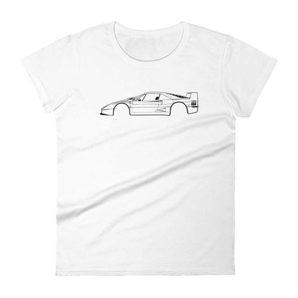 T-shirt femme Manches Courtes Ferrari F40