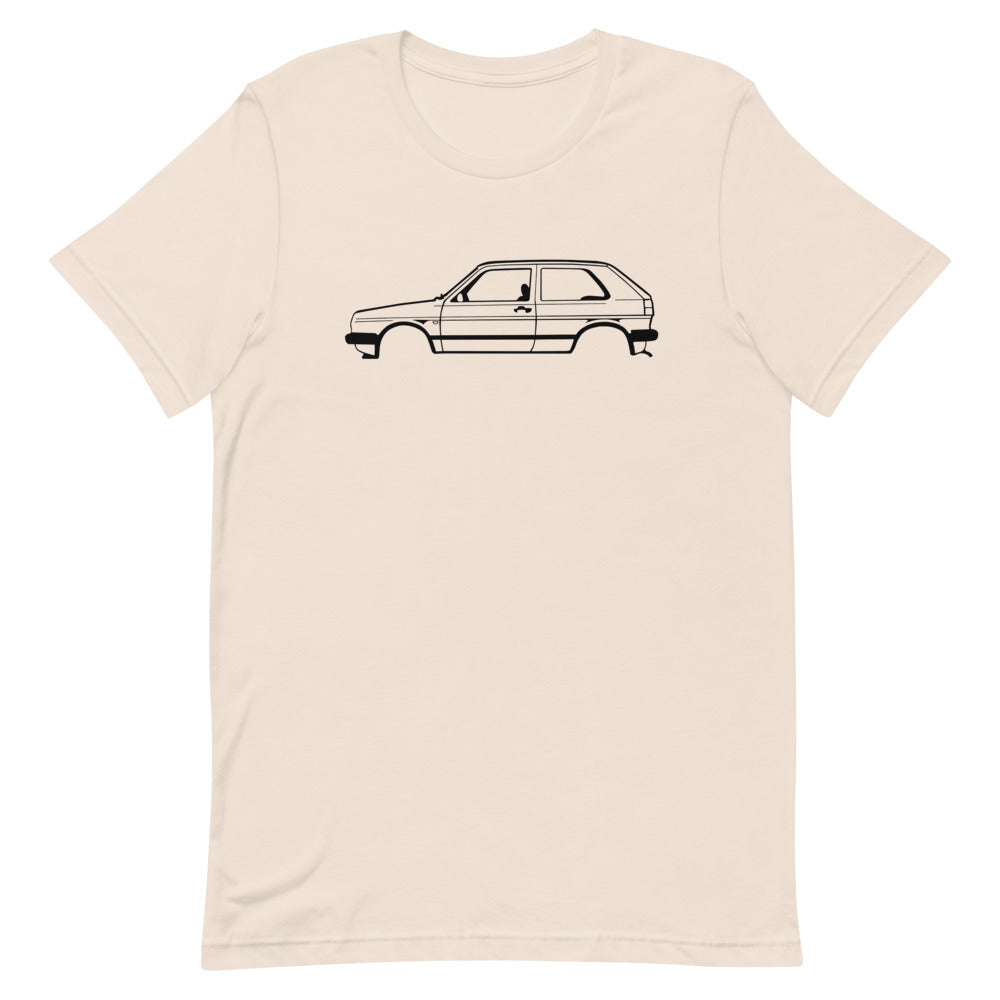 T-shirt Homme Manches Courtes Volkswagen Golf mk2