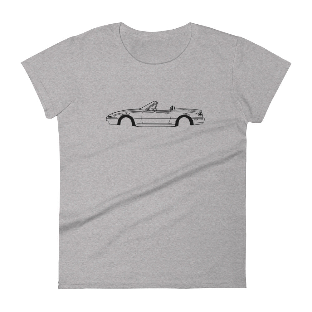 T-shirt femme Manches Courtes Mazda MX5 na