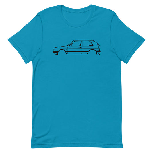 T-shirt Homme Manches Courtes Volkswagen Golf mk2