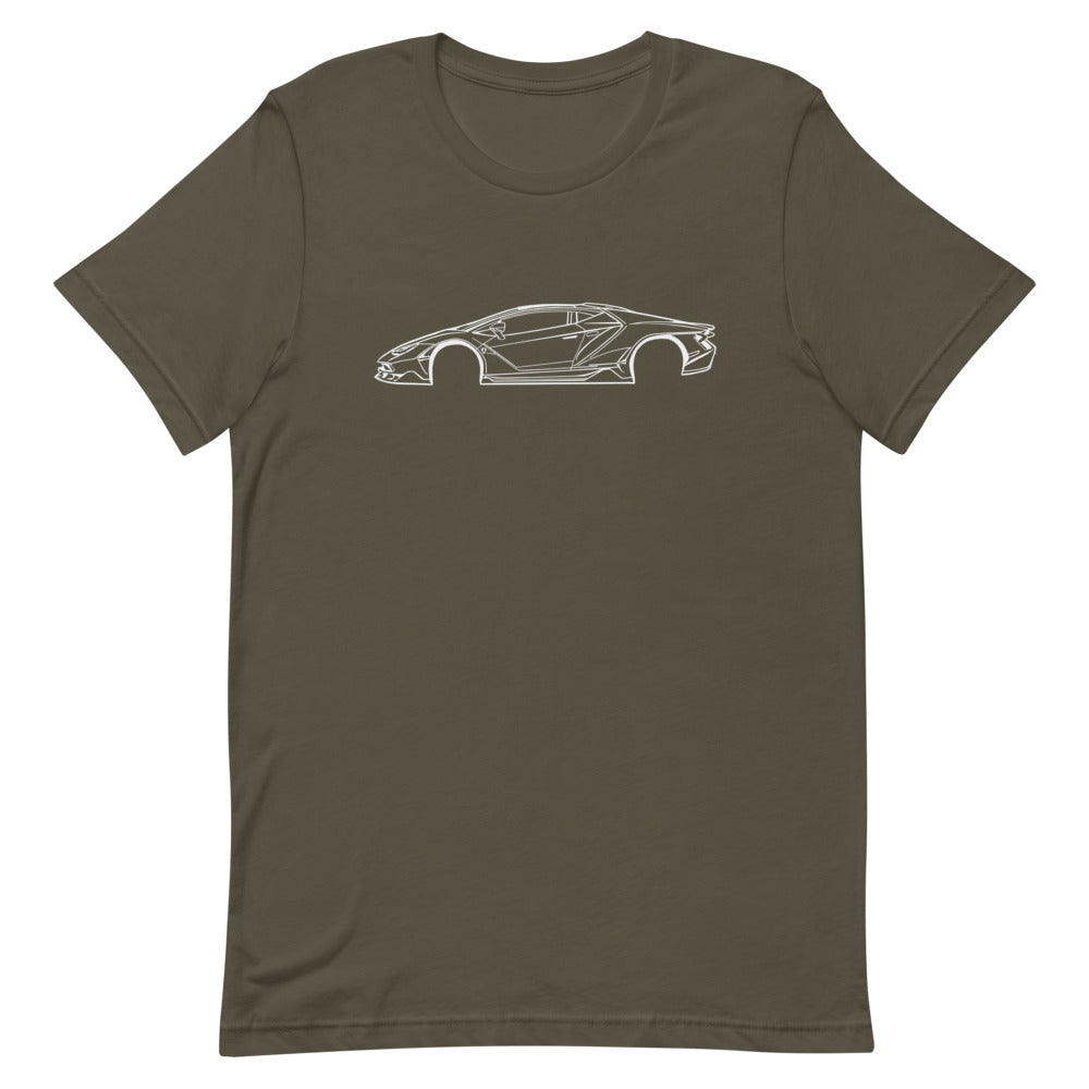 T-shirt Homme Manches Courtes Lamborghini Centenario
