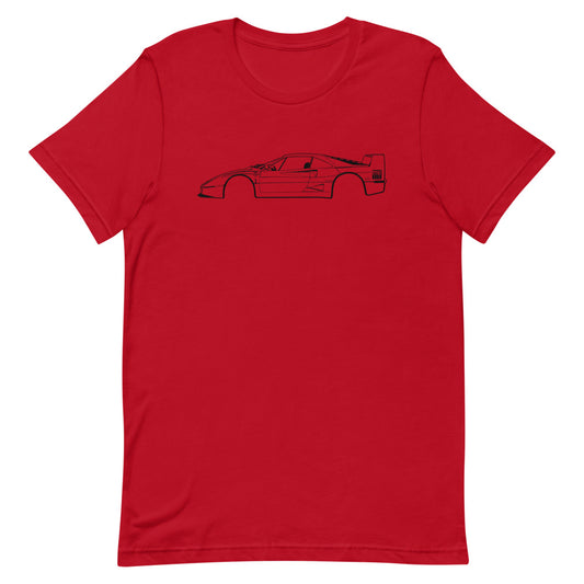 T-shirt Homme Manches Courtes Ferrari F40