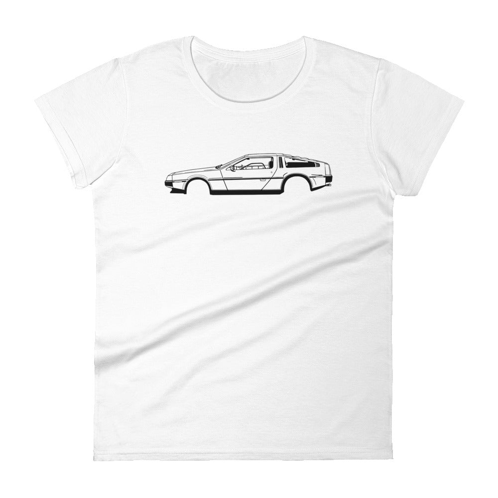 T-shirt femme Manches Courtes Delorean DMC-12