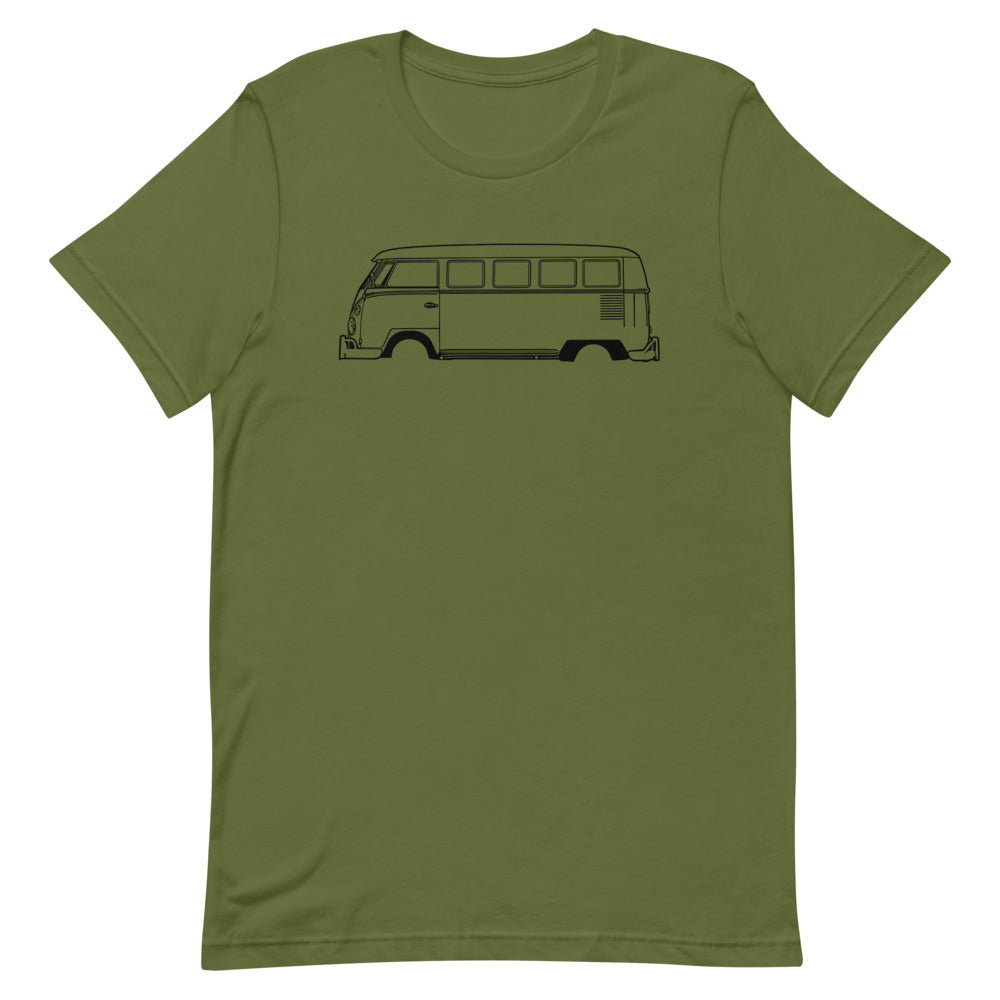 T-shirt Homme Manches Courtes Volkswagen Combi T1