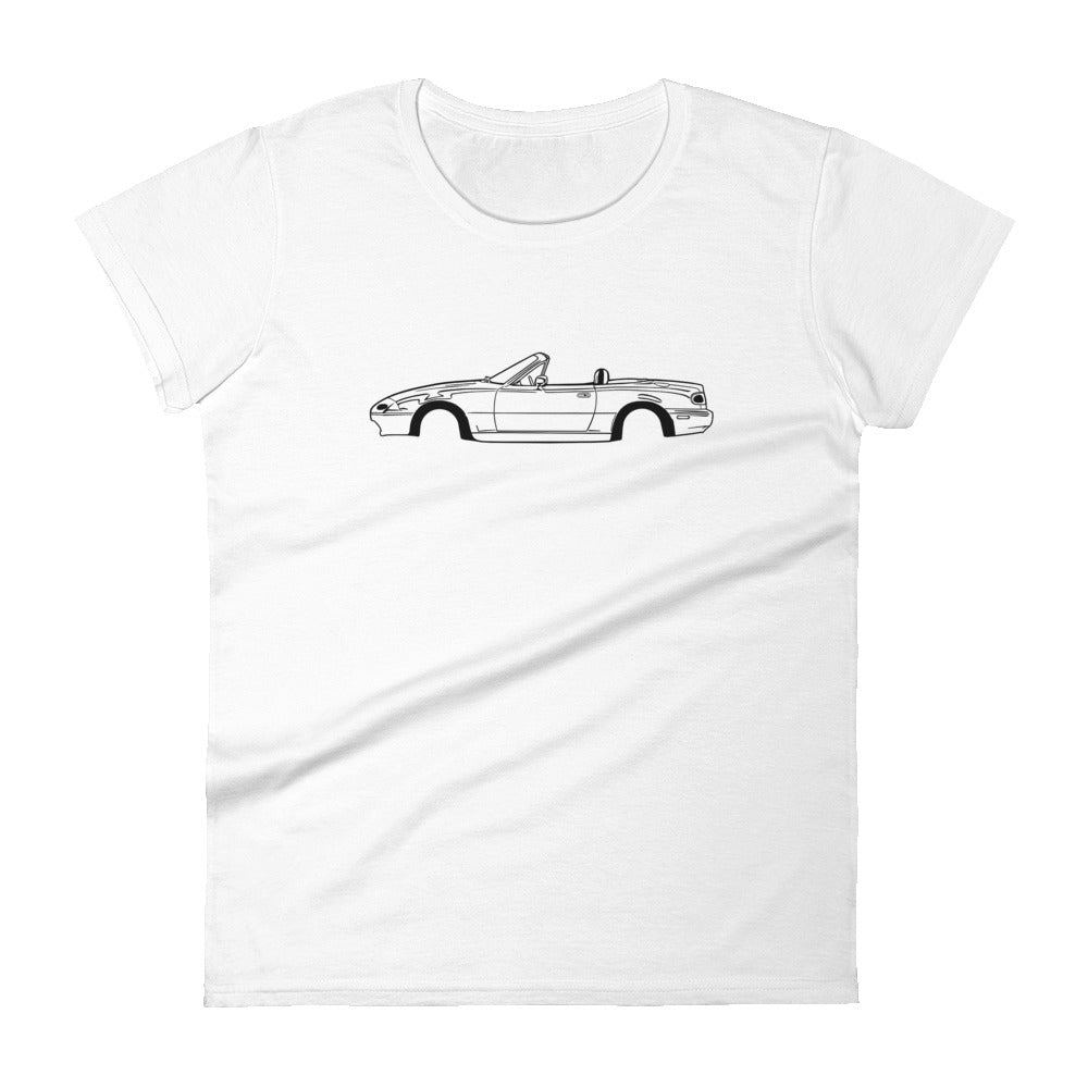 T-shirt femme Manches Courtes Mazda MX5 na