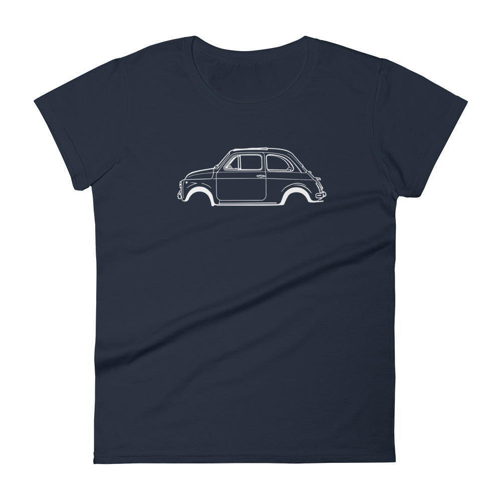 T-shirt femme Manches Courtes Fiat 500 mk1