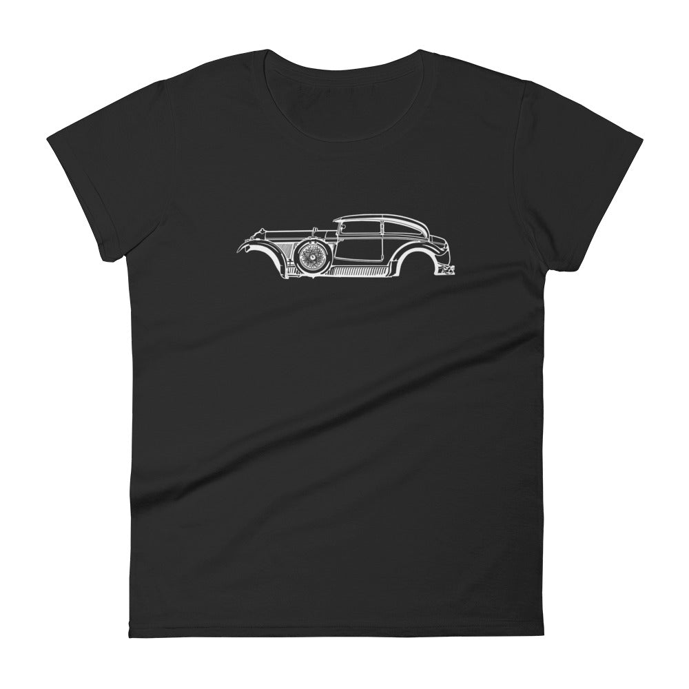 T-shirt femme Manches Courtes Bentley Speed Six « Blue Train Spécial »