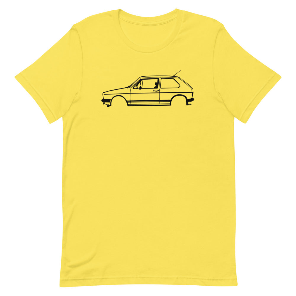 T-shirt Homme Manches Courtes Volkswagen Golf mk1