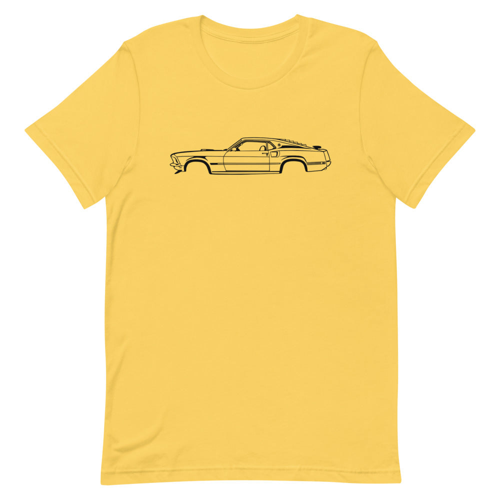 T-shirt Homme Manches Courtes Ford Mustang Mach 1 mk1