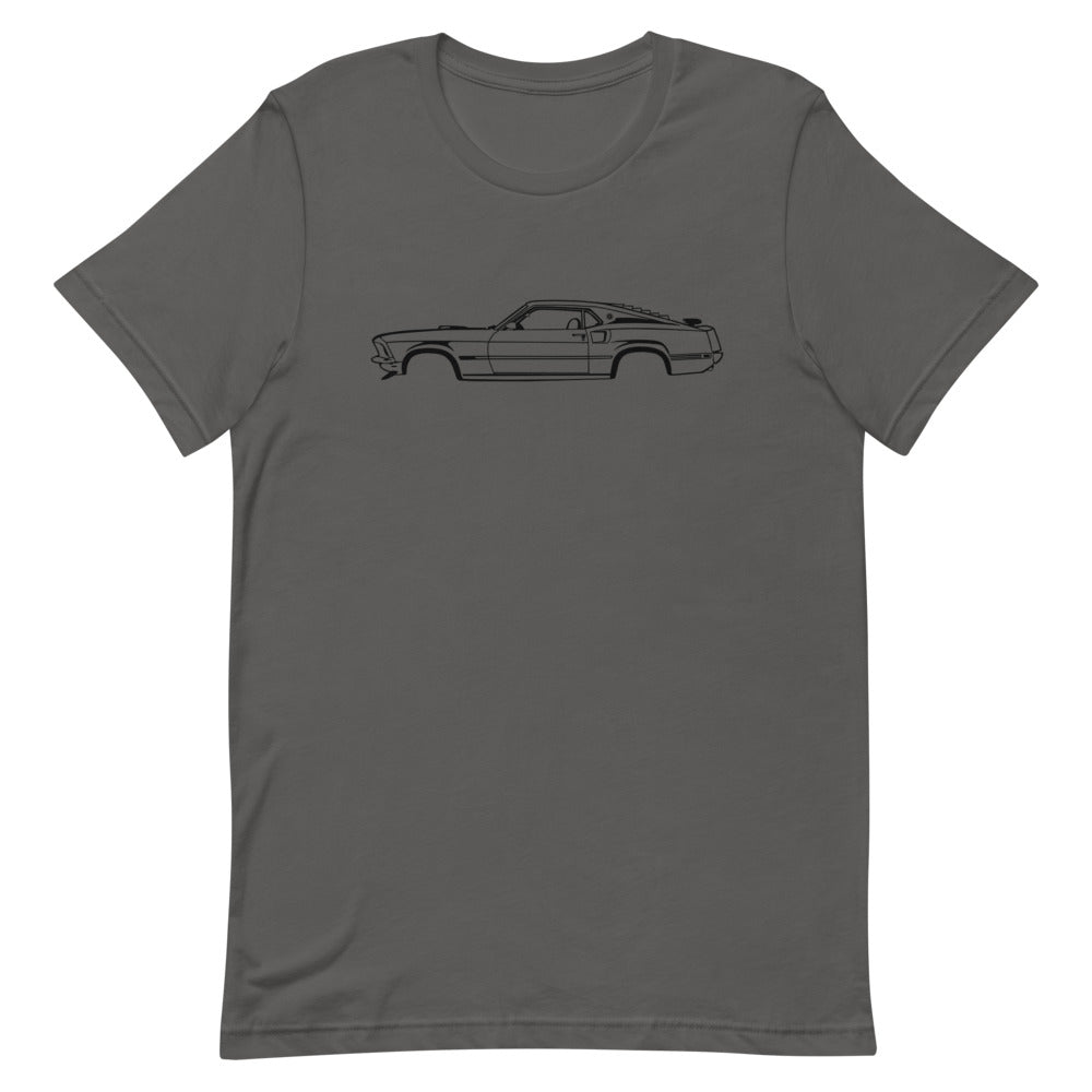 T-shirt Homme Manches Courtes Ford Mustang Mach 1 mk1
