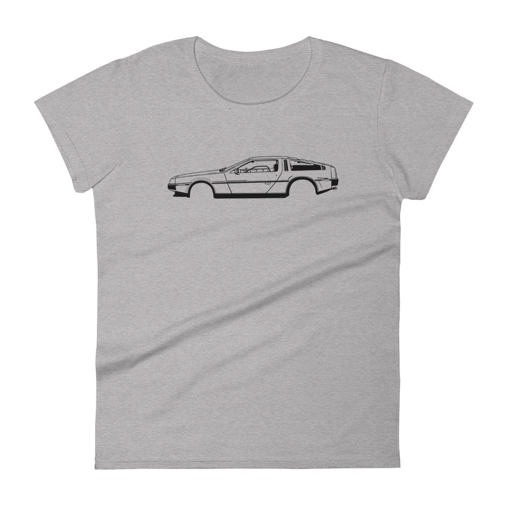 T-shirt femme Manches Courtes Delorean DMC-12