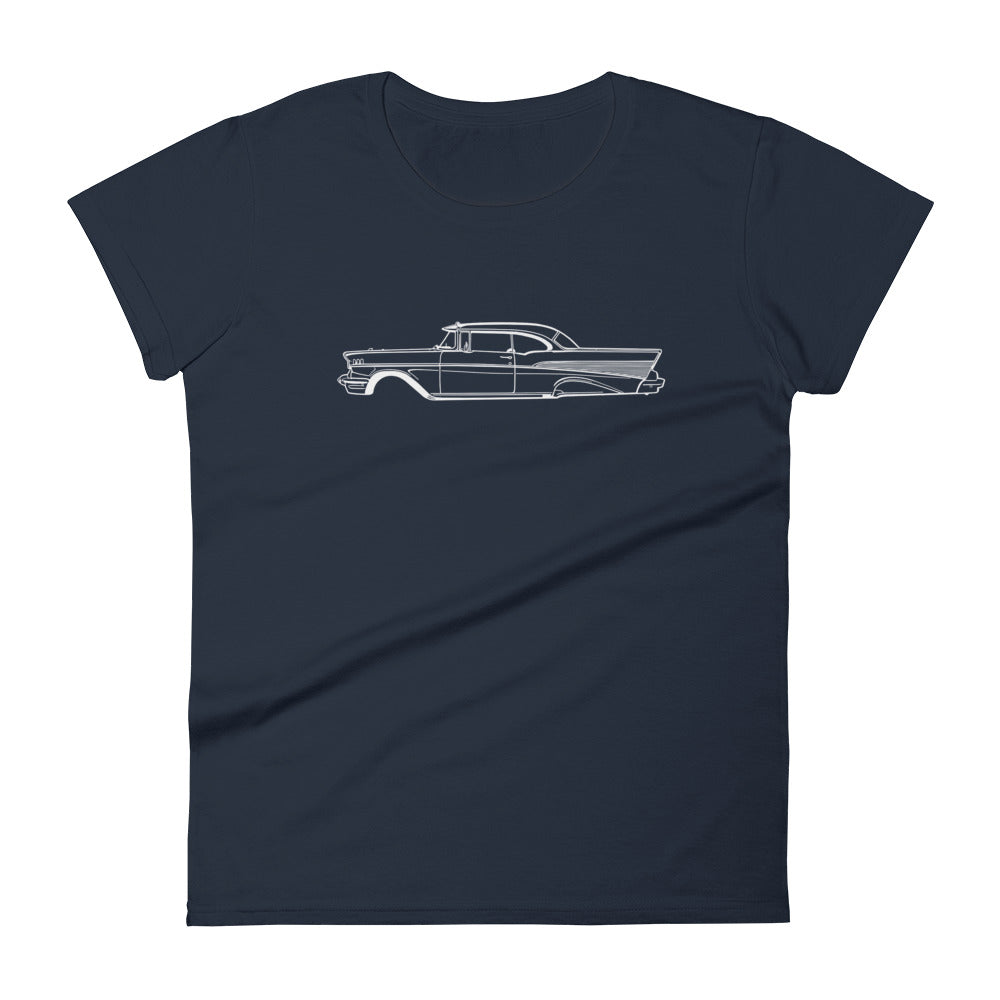 T-shirt femme Manches Courtes Chevrolet Bel Air mk2