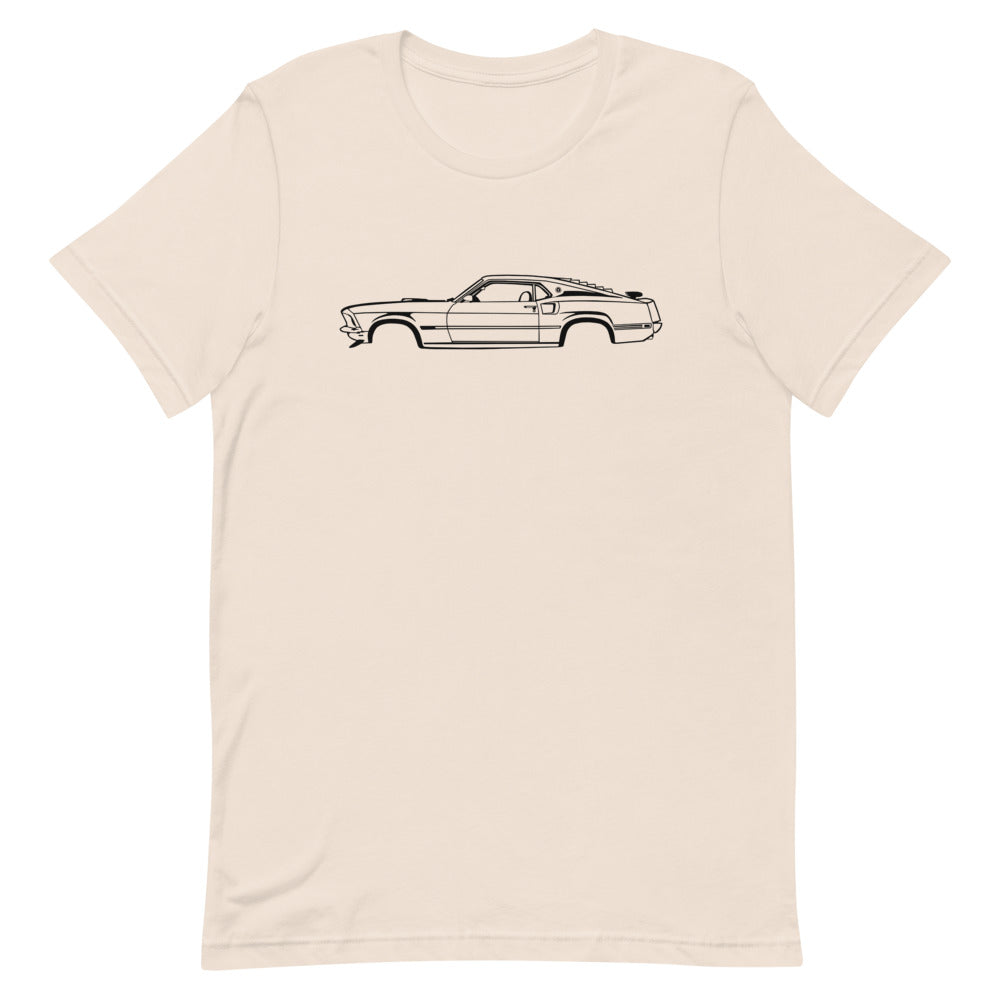 T-shirt Homme Manches Courtes Ford Mustang Mach 1 mk1