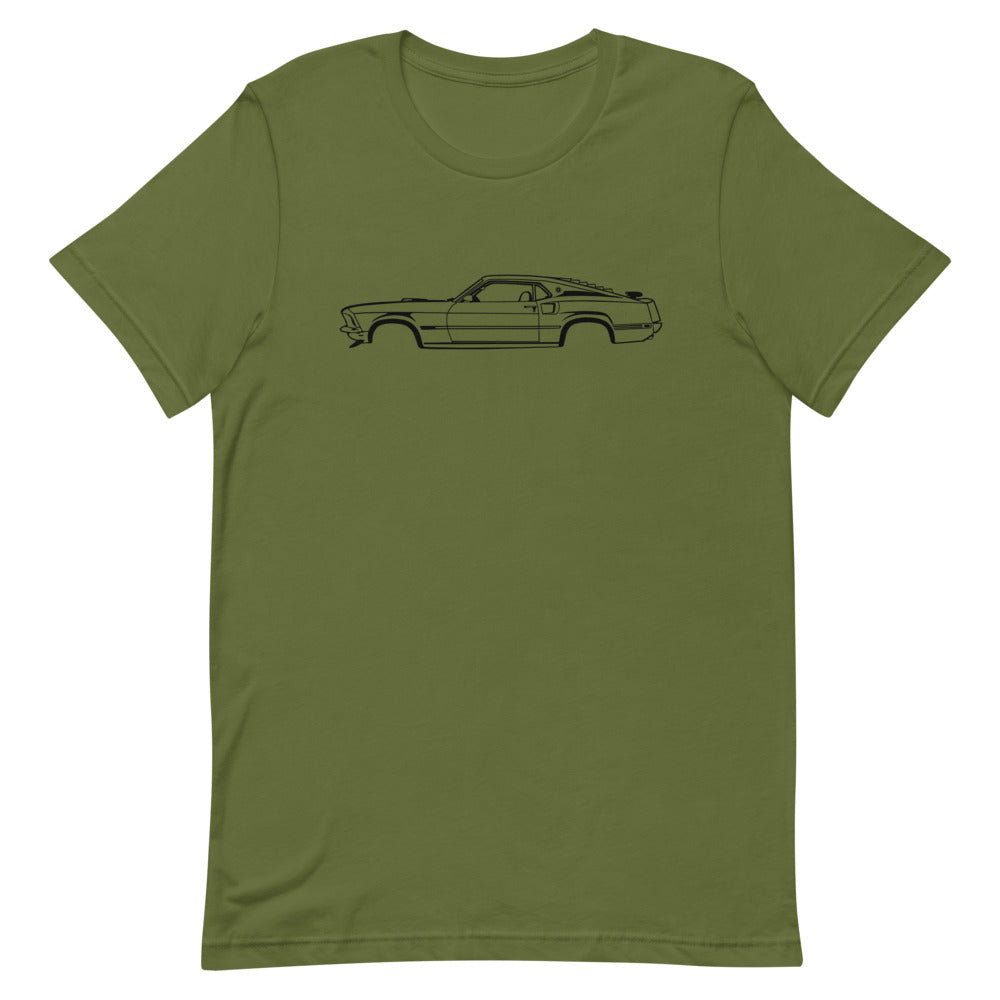 T-shirt Homme Manches Courtes Ford Mustang Mach 1 mk1