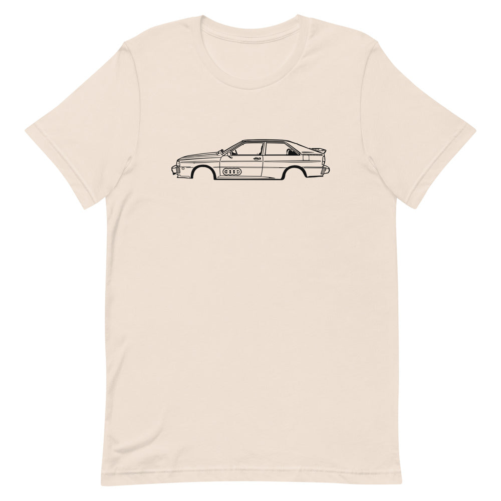 T-shirt Homme Manches Courtes Audi Quattro coupé