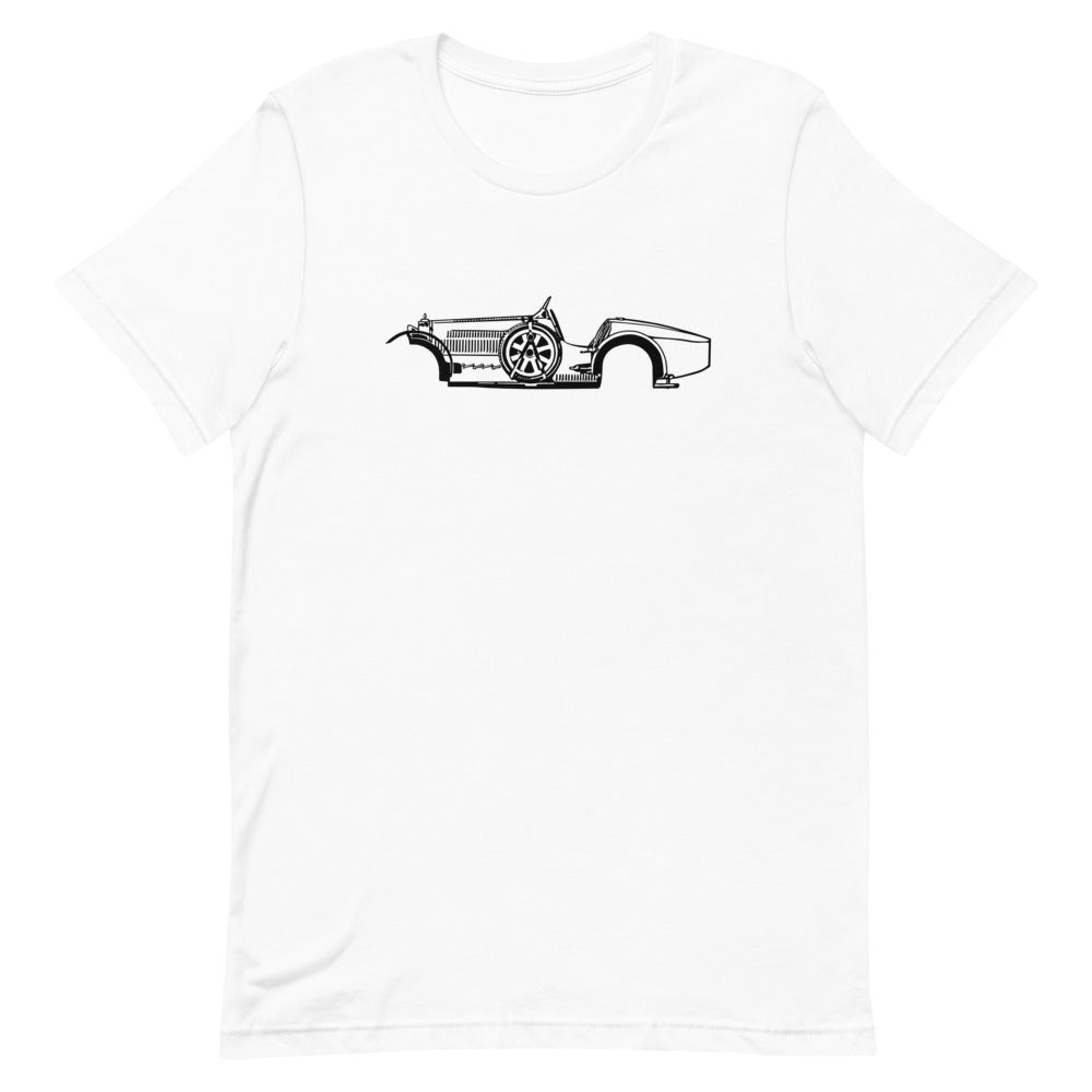 Bugatti Type 35 Sleeve Men\'s shapline Short T-shirt –
