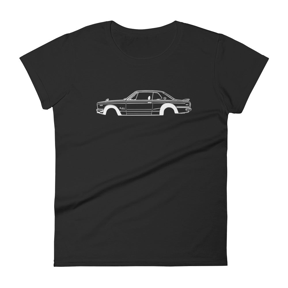 T-shirt femme Manches Courtes Nissan Skyline 2000 GT-R mk1