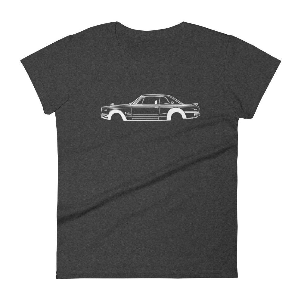 T-shirt femme Manches Courtes Nissan Skyline 2000 GT-R mk1