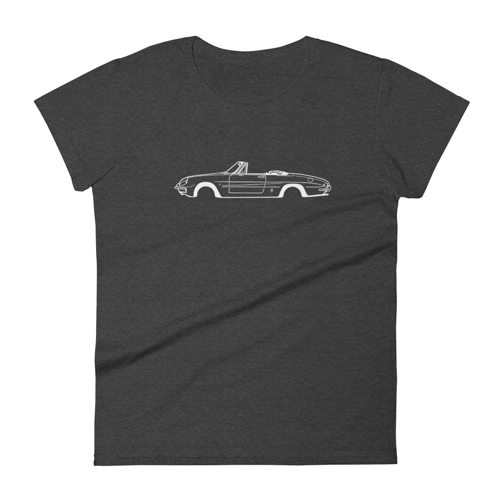 T-shirt femme Manches Courtes Alfa Romeo Spider Duetto