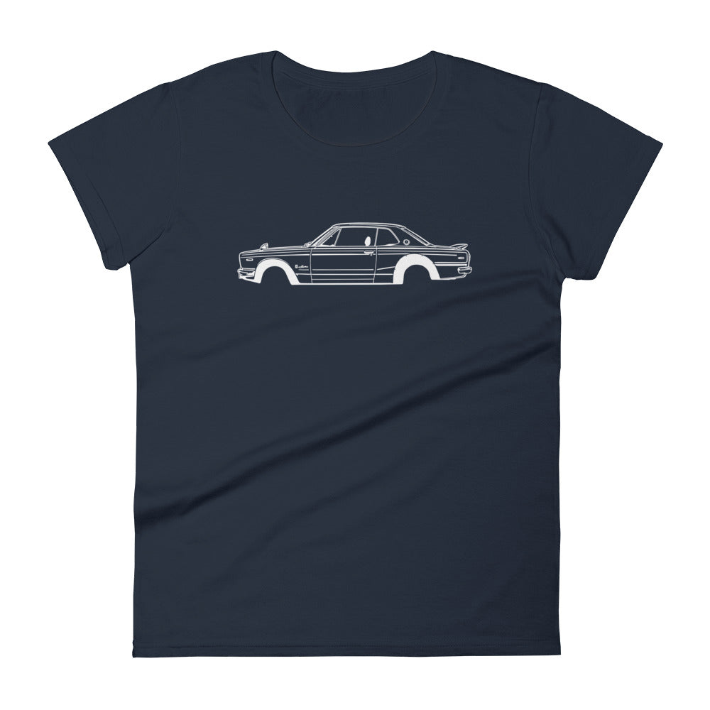 T-shirt femme Manches Courtes Nissan Skyline 2000 GT-R mk1