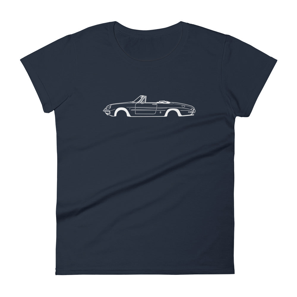 T-shirt femme Manches Courtes Alfa Romeo Spider Duetto