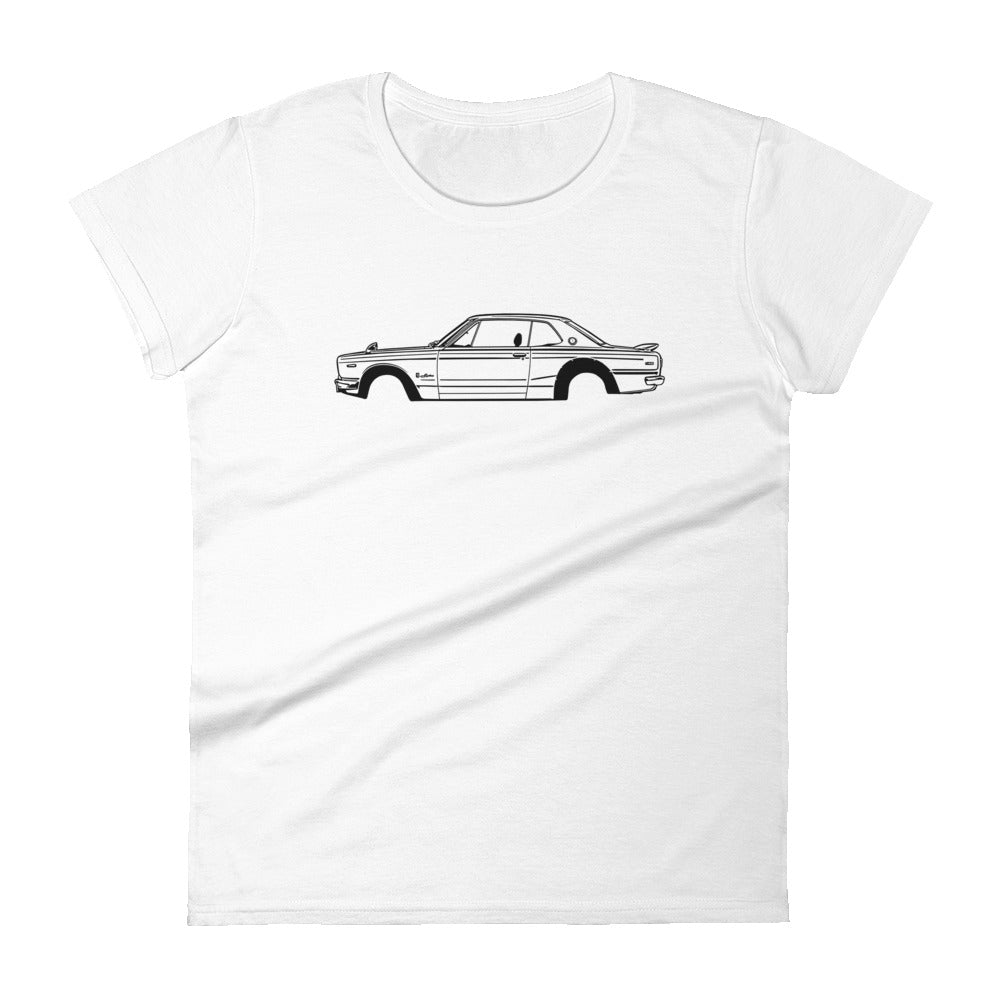 T-shirt femme Manches Courtes Nissan Skyline 2000 GT-R mk1
