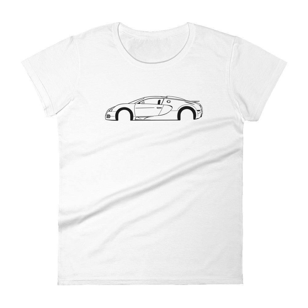 – shapline Short Bugatti Sleeve Veyron T-Shirt Women\'s